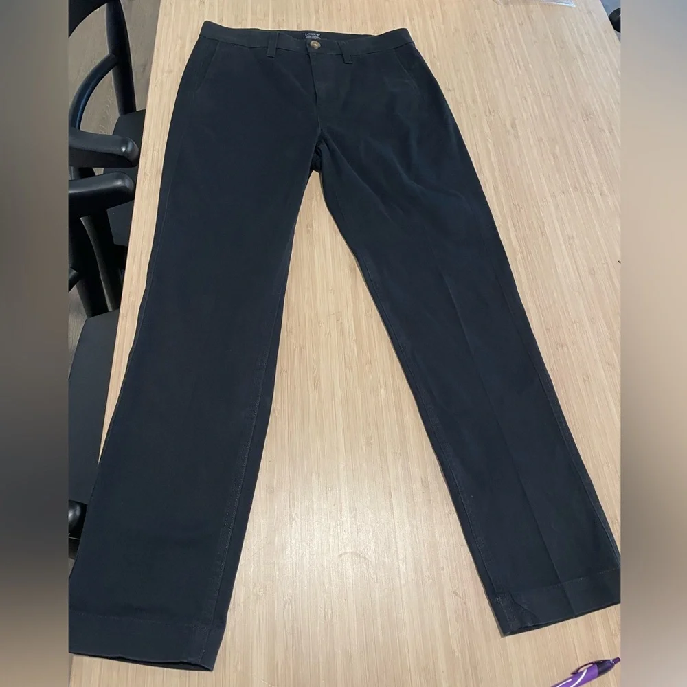 J. Crew High-Rise Black‎ Chino Pants